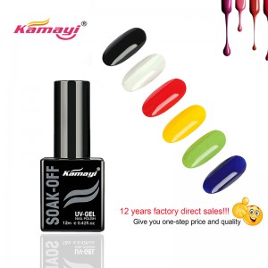 Kamayi Čína Výrobce 72 barev LED přírodní gel polský namočte gel barva soukromý štítek UV lak na nehty polský